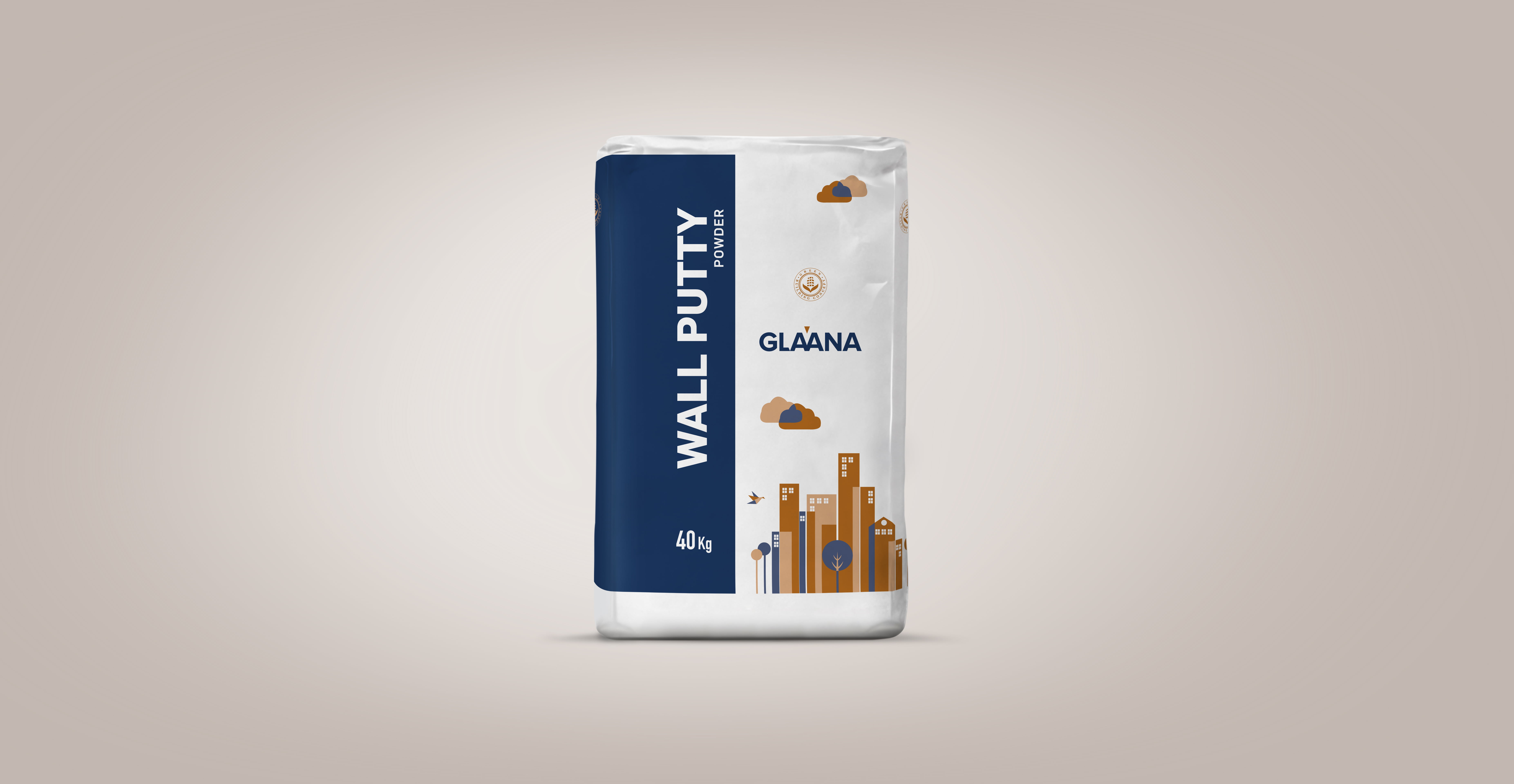 Glaana packaging design-Wallputty powder