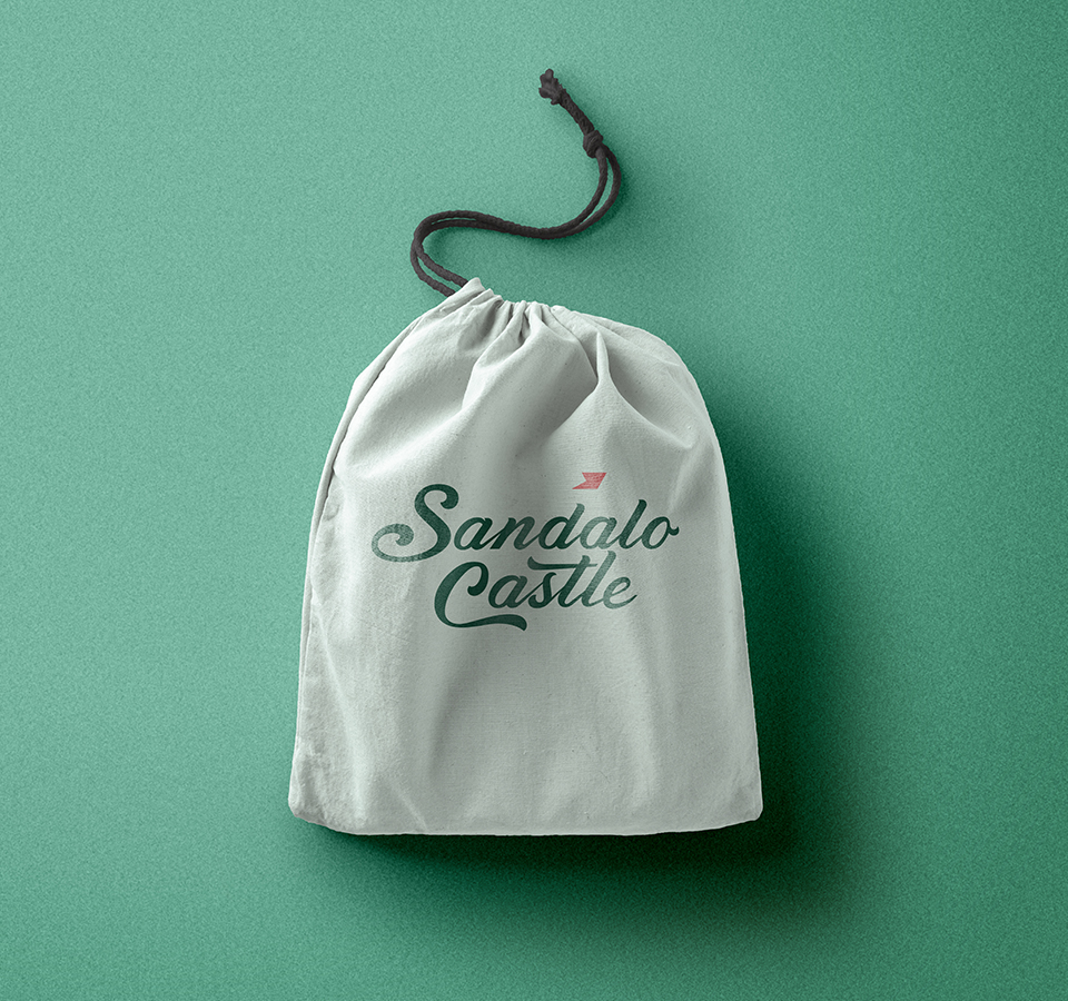 Sandalo Castle resort Nilgiri branding: Laundry bag design
